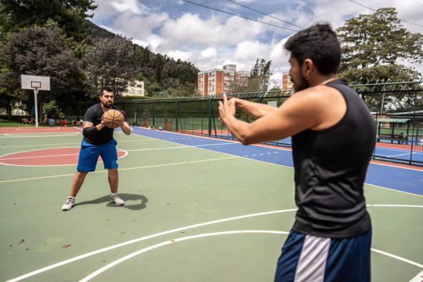 Beginner’s Steps of basketball passing 